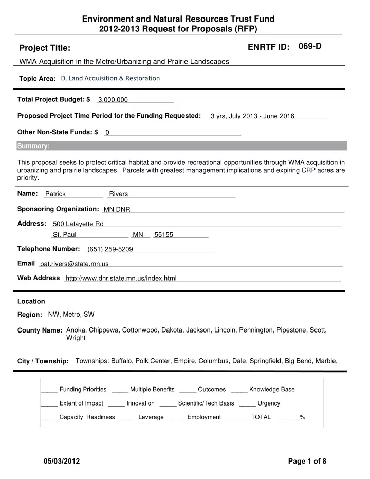 environment and natural resources trust fund 2012 2013