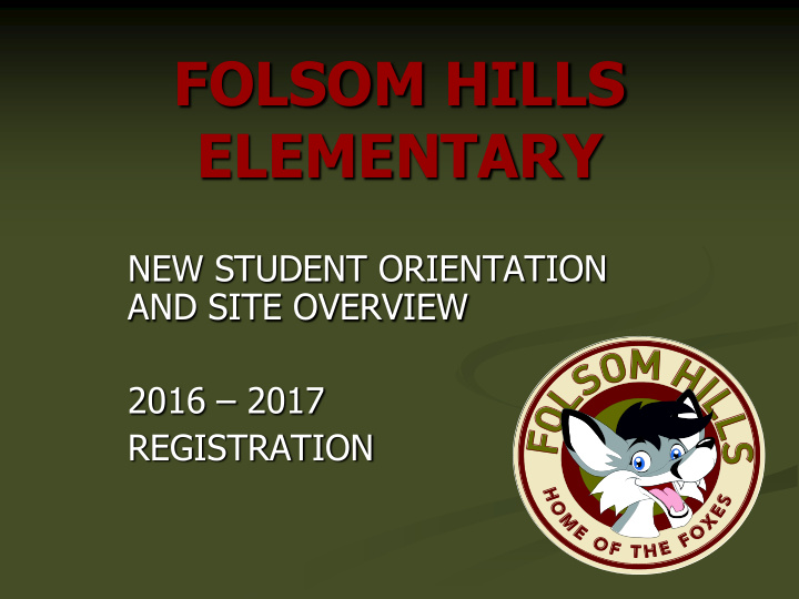 folsom hills elementary
