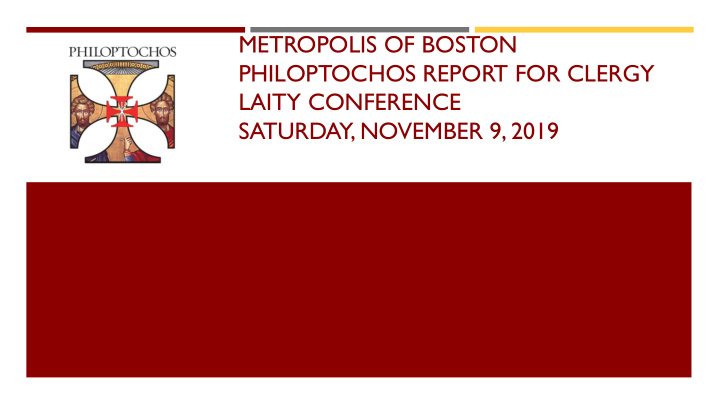 philoptochos report for clergy