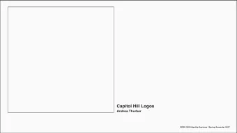 CDES 3623 Identity Systems | Spring Semester 2017  Wordmark  Capitol Hill Logos | CDES 3623