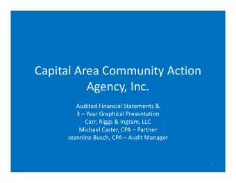 Capital Area Community Action Agency, Inc. Audited Financial Statements &amp; 3  Year Graphical