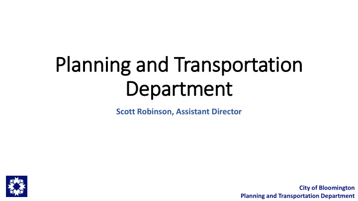 planning and transportation
