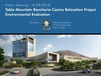 Purpose of Meeting  Receive comments from the public on the Environmental  Evaluation (EE) for the