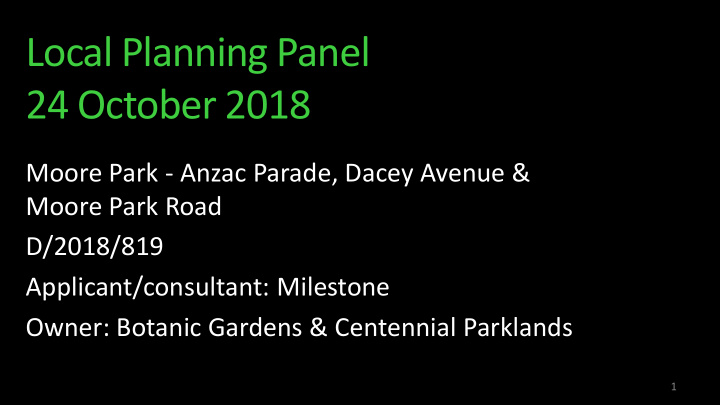 local planning panel 24 october 2018