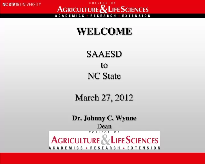 welcome