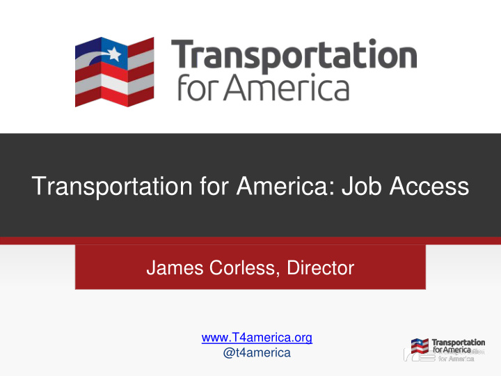 transportation for america job access