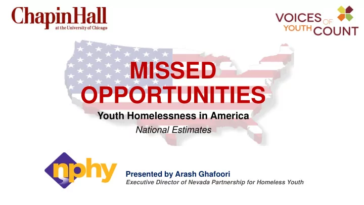 missed opportunities