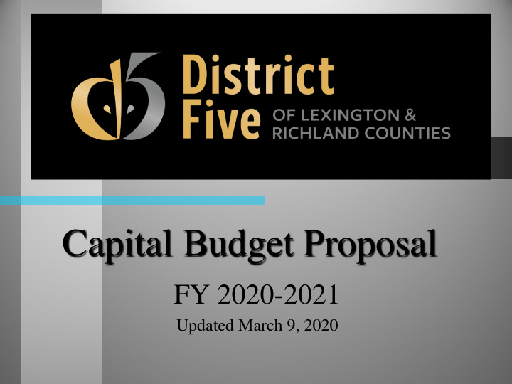 capital budget proposal