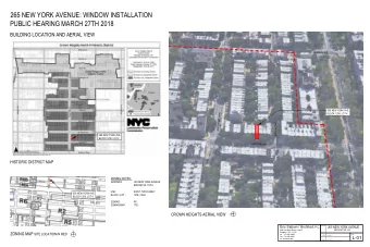 265 NEW YORK AVENUE: WINDOW INSTALLATION  PUBLIC HEARING MARCH 27TH 2018  BUILDING LOCATION AND