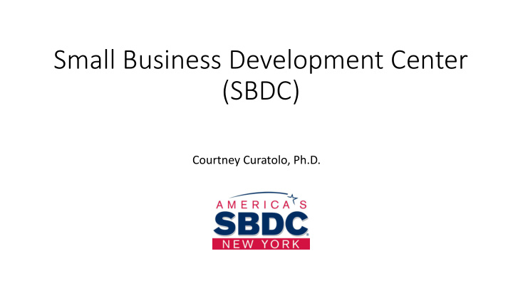 small business development center sbdc