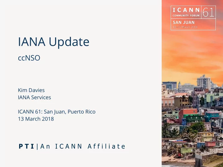iana update