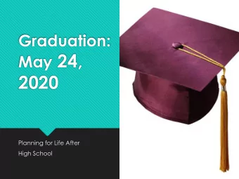 2020  Planning for Life After  High School  Learning targets  1  2  Understand how Student  Know