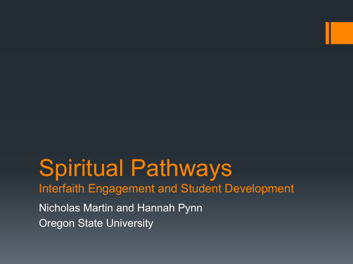 spiritual pathways