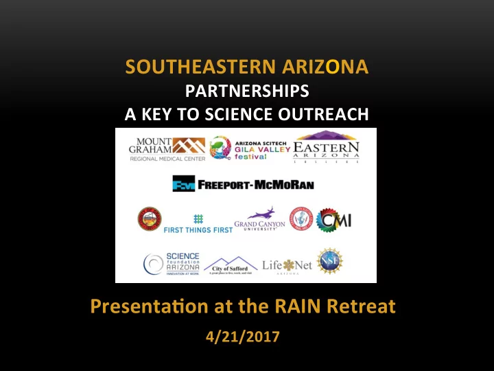presenta on at the rain retreat