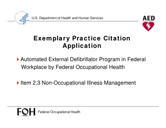 Exemplary Practice Citation  Exemplary Practice Citation  Application  Automated External