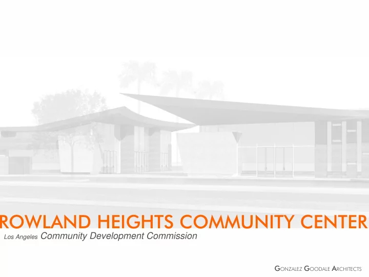 rowland heights community center