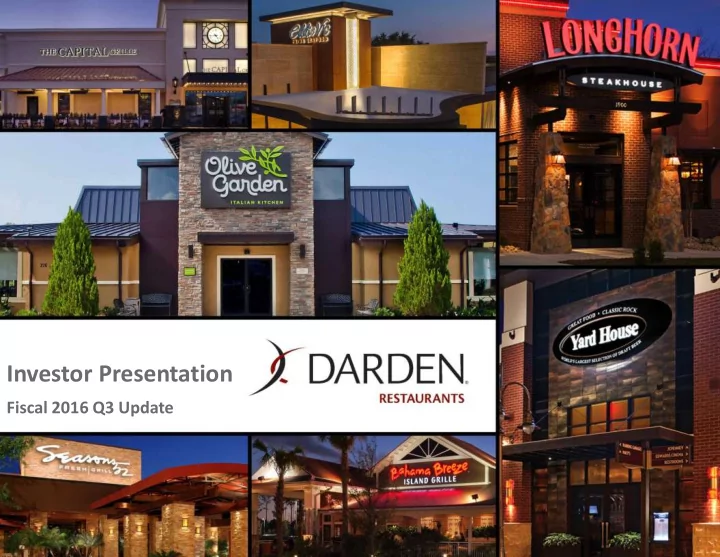 investor presentation