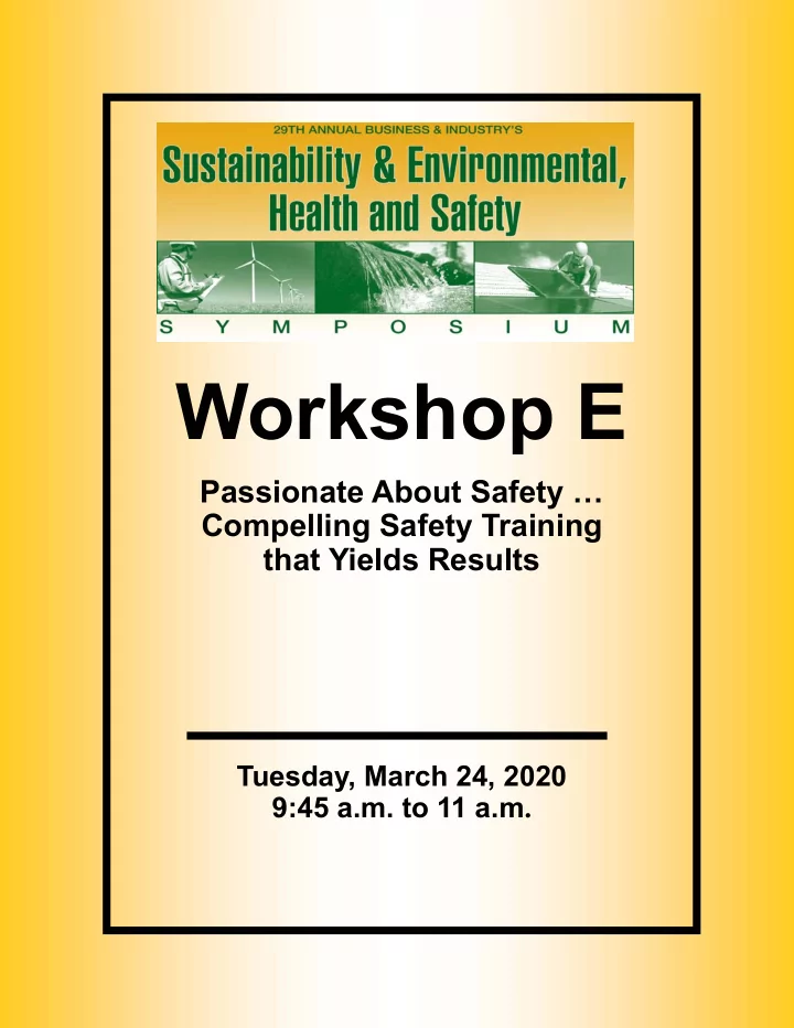 workshop e