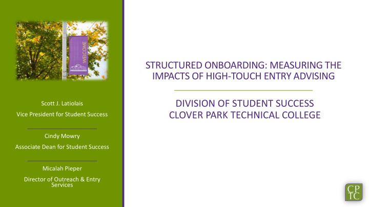 structured onboarding measuring the impacts of high touch