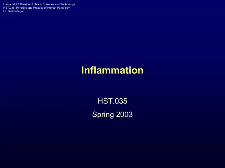 inflammation