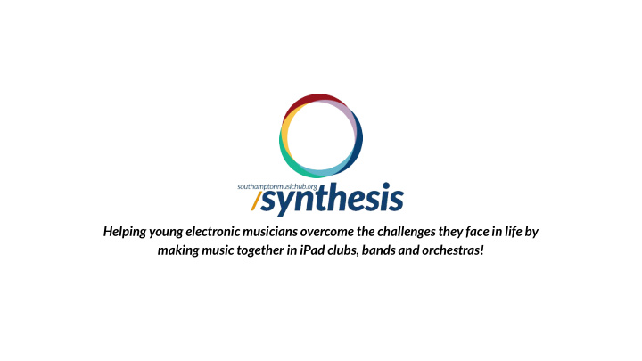 helping young electronic musicians overcome the