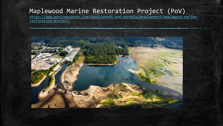 maplewood marine restoration project pov