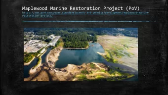 Maplewood Marine Restoration Project (PoV)