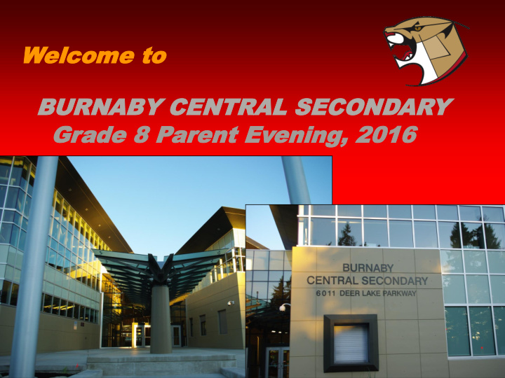 gr grade ade 8 p 8 par arent ev ent evening ening 2016