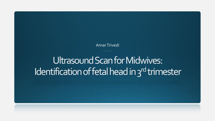 ultrasound scan for midwives