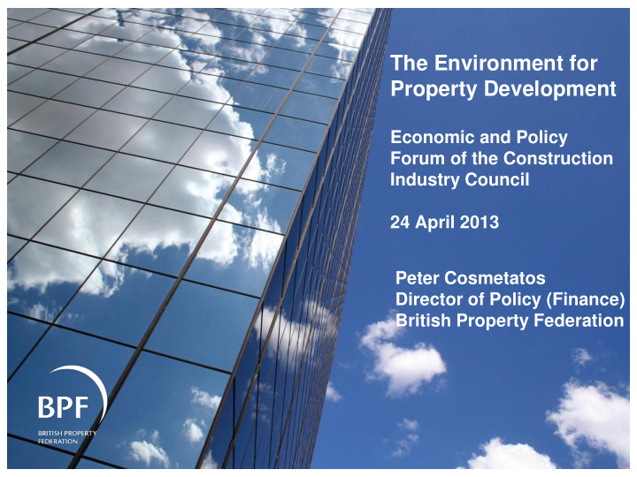 economic and policy forum of the construction industry