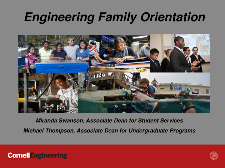 engineering family orientation