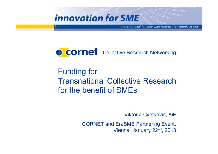 funding for transnational collective research for the