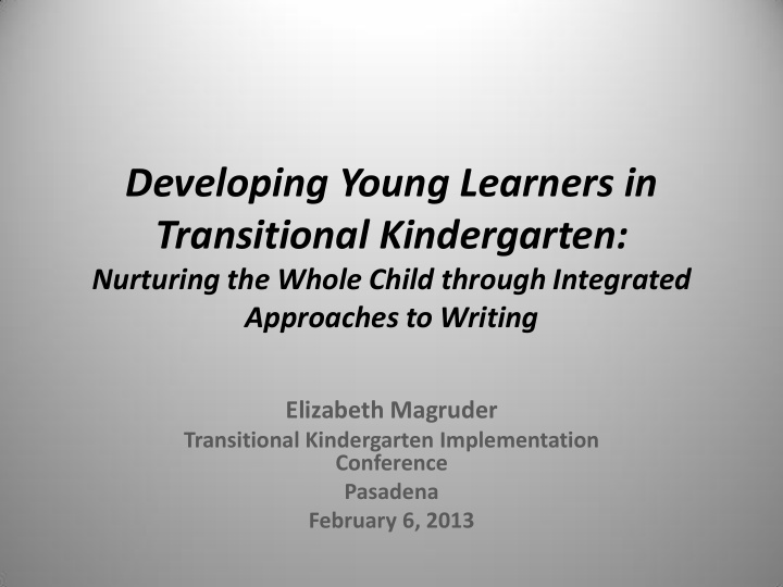 developing young learners in transitional kindergarten