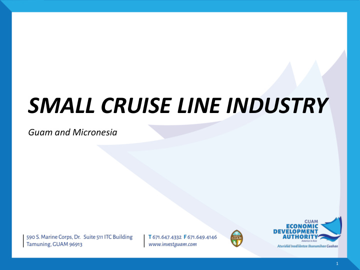 small cruise line industry