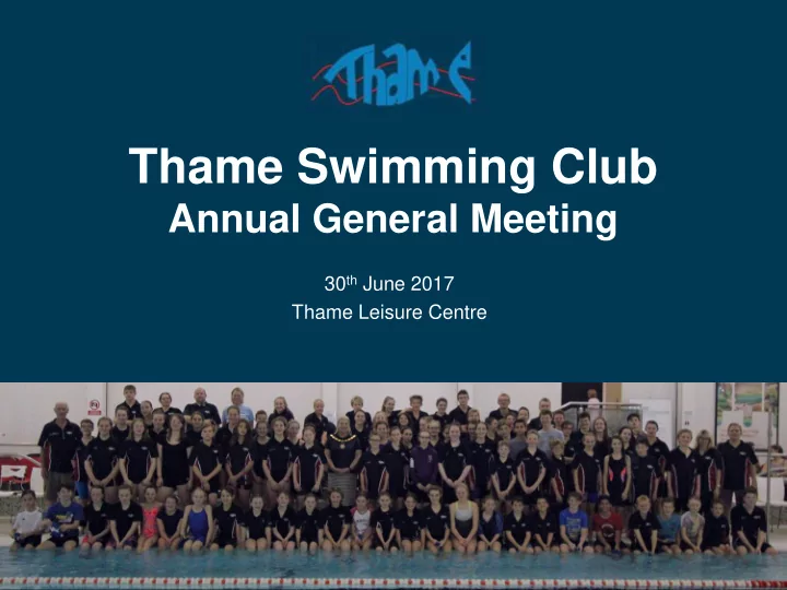 thame swimming club