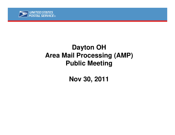 dayton oh area mail processing amp public meeting nov 30
