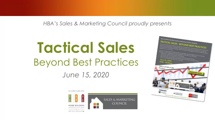 tactical sales
