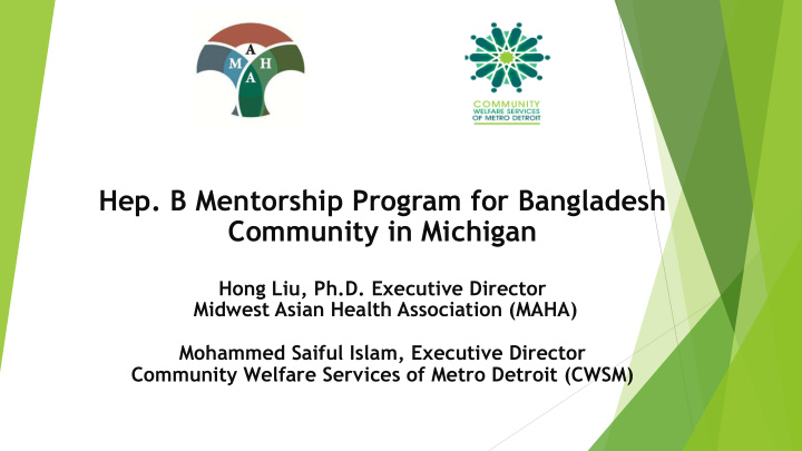 hep b mentorship program for bangladesh community in