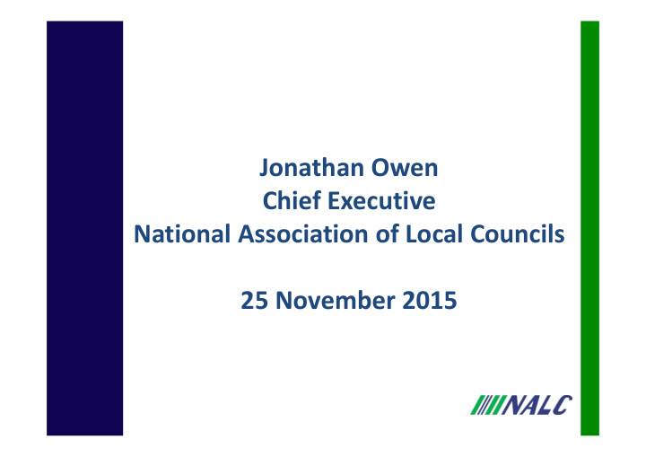 jonathan owen chief executive national association of
