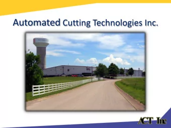 Automated Cutting Technologies Inc.  Store Fixtures, POP, Architectural Millwork and Contract