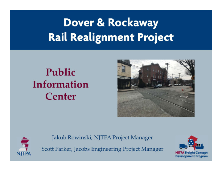 dover rockaway rail realignment project