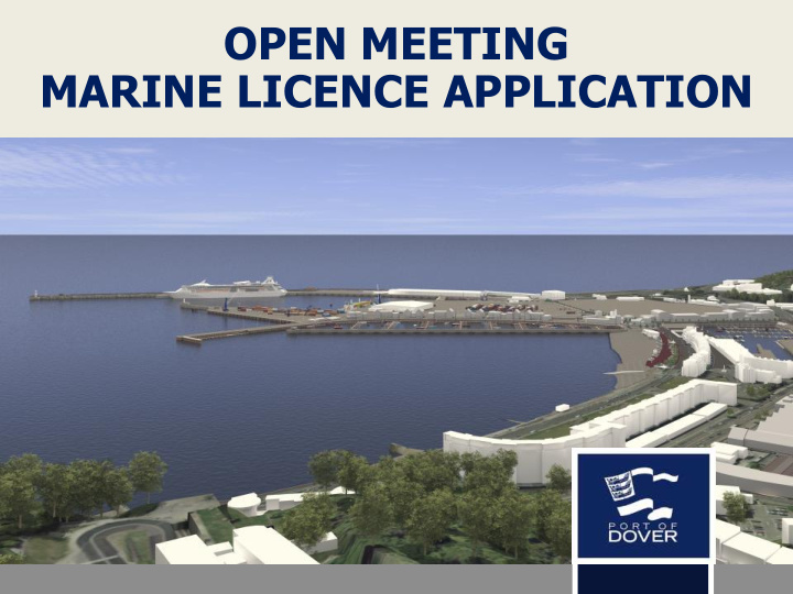 open meeting marine licence application