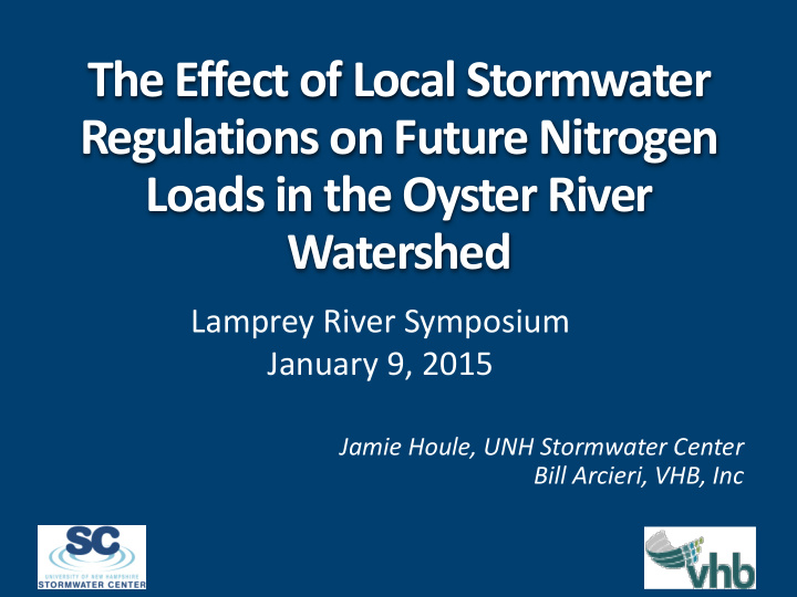 the effect of local stormwater regulations on future