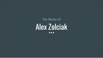 Alex Zolciak  Alex Zolciak  2D  Alex Zolciak  3D  Alex Zolciak  Other  https://vimeo.com/122535005