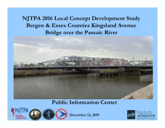 NJTPA 2016 Local Concept Development Study  Bergen &amp; Essex Counties Kingsland Avenue  Bridge