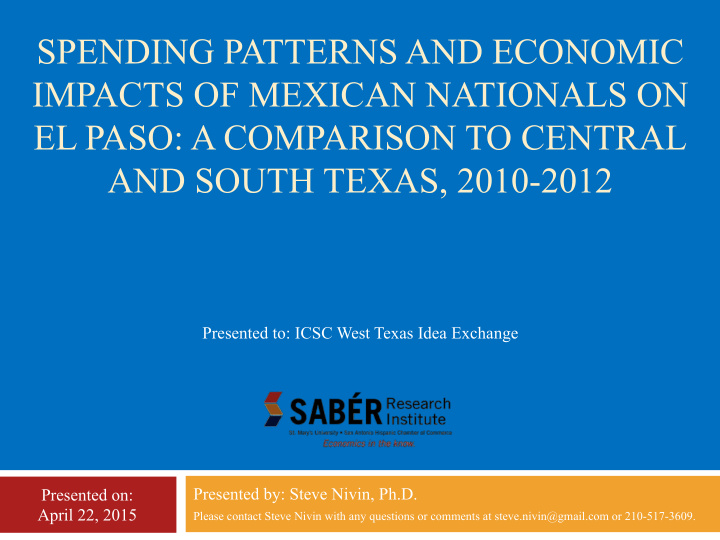 spending patterns and economic impacts of mexican