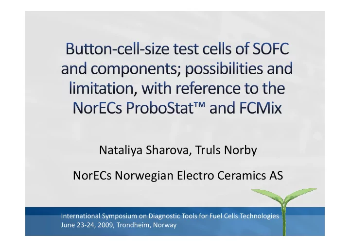 nataliya sharova truls norby norecs norwegian electro