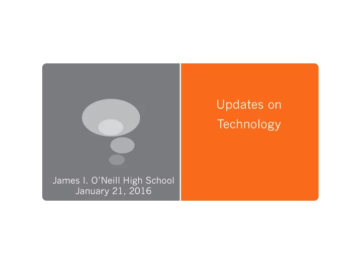 updates on technology