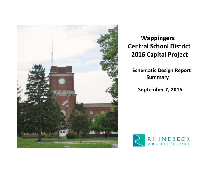 wappingers central school district 2016 capital project