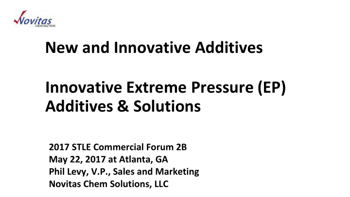 new and innovative additives innovative extreme pressure